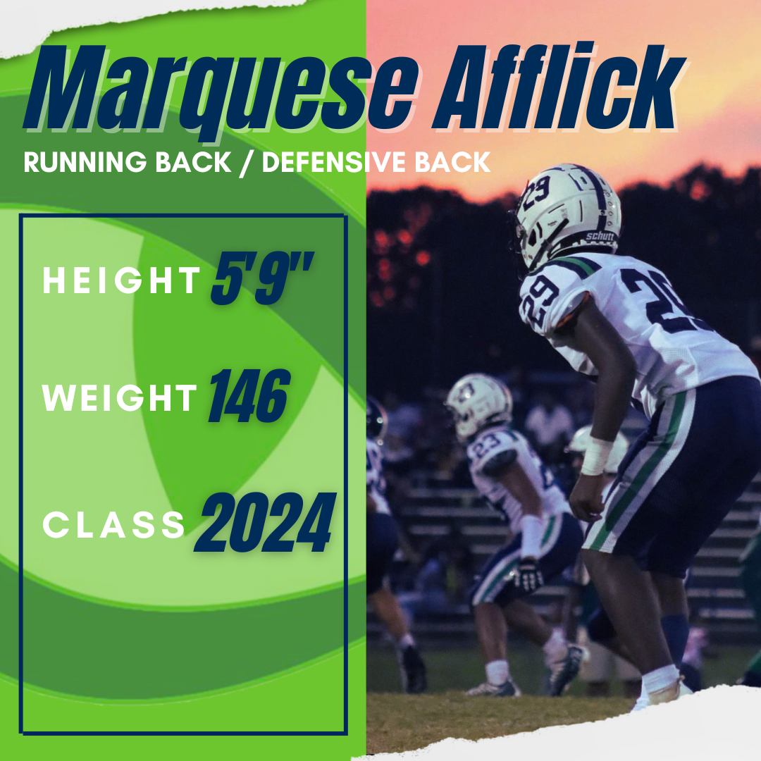 Football recruit graphic.