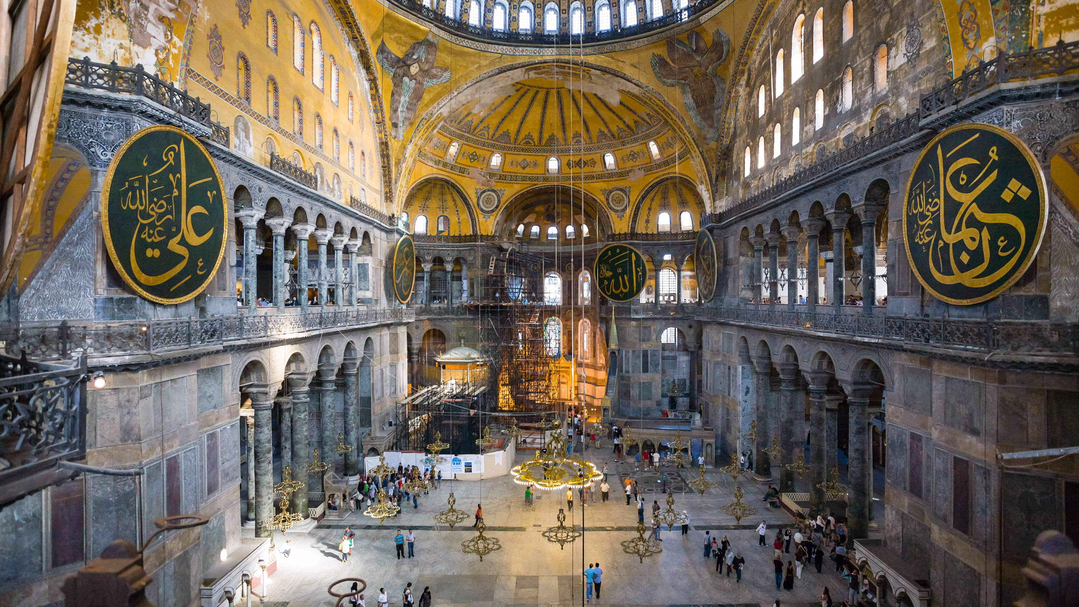 The Hagia Sophia in Istanbul.