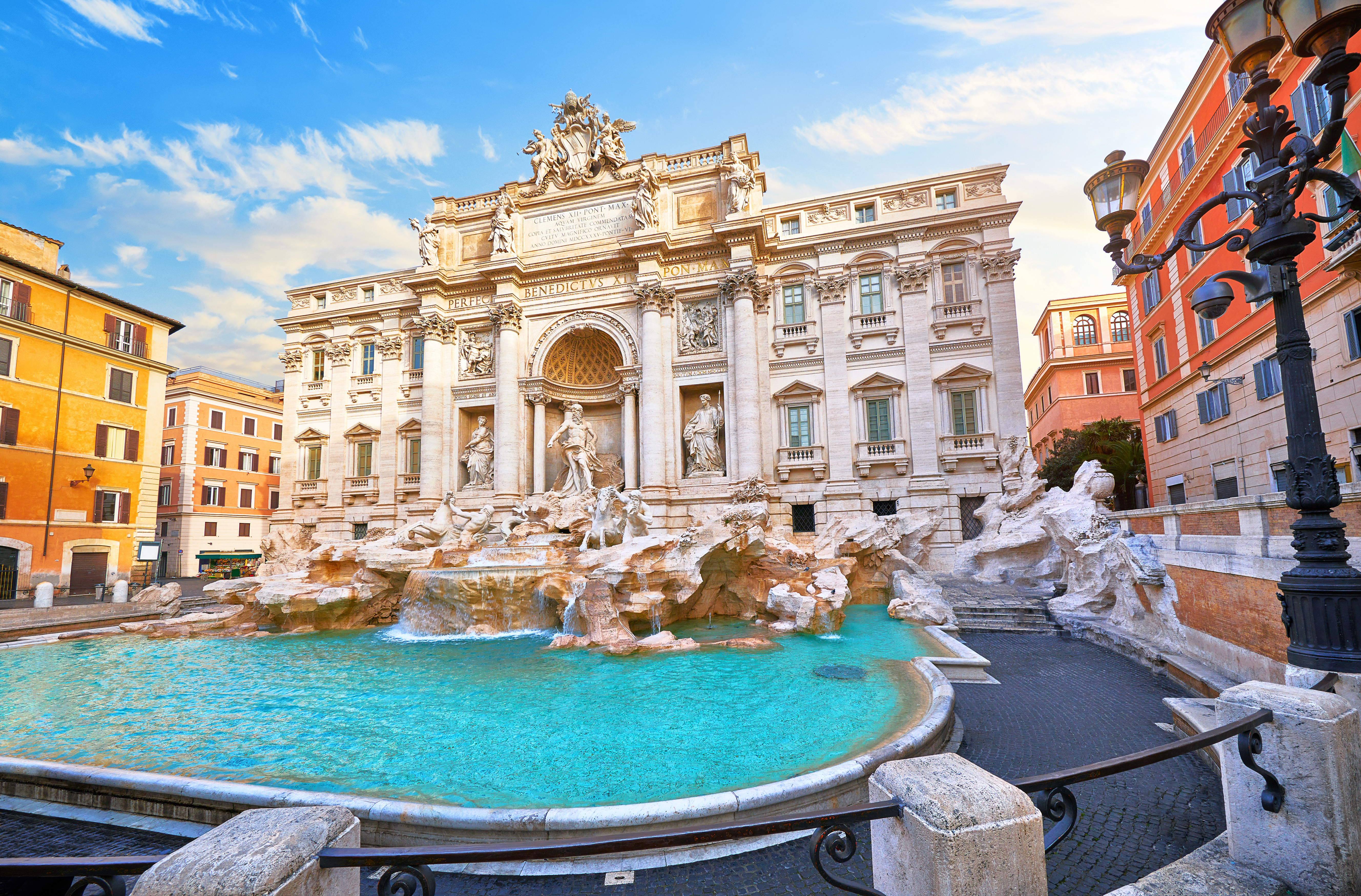 The Trevi Fountain.