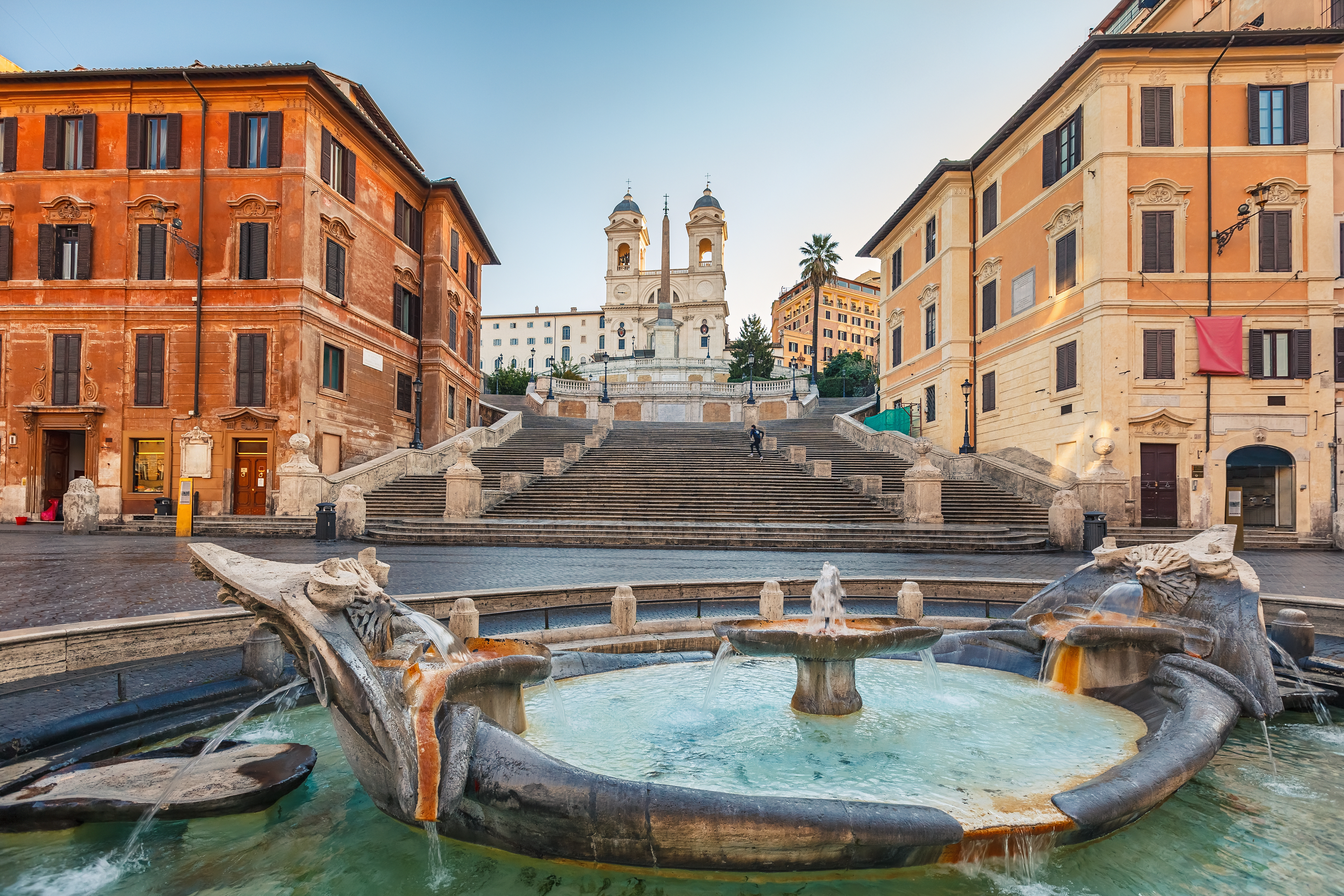 The Spanish Steps in Rome.